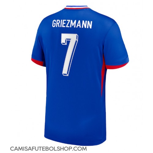 Camisa de time de futebol França Antoine Griezmann #7 Replicas 1º Equipamento Europeu 2024 Manga Curta